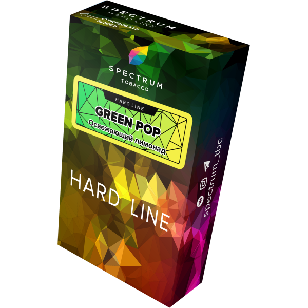 Табак Spectrum Hard green pop 40 грамм в Донецке