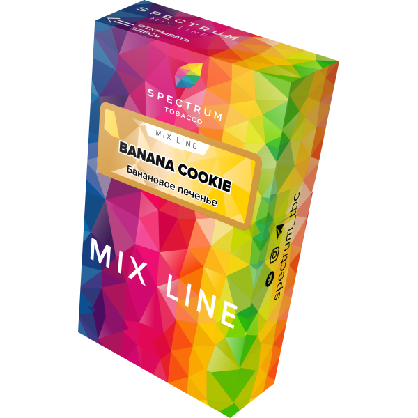 Табак Spectrum Mix Line Banana Cookie 40 грамм в Донецке