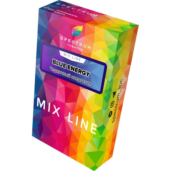 Табак Spectrum Mix Line Blue Energy 40 грамм в Донецке