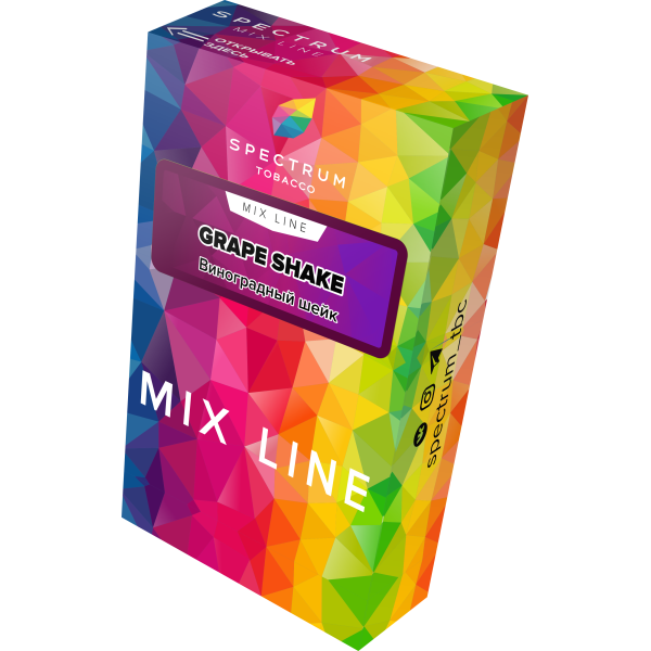 Табак Spectrum Mix Line Grape Shake 40 грамм в Донецке