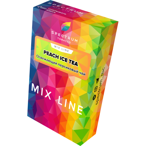 Табак Spectrum Mix Line Peach Ice Tea 40 грамм в Донецке