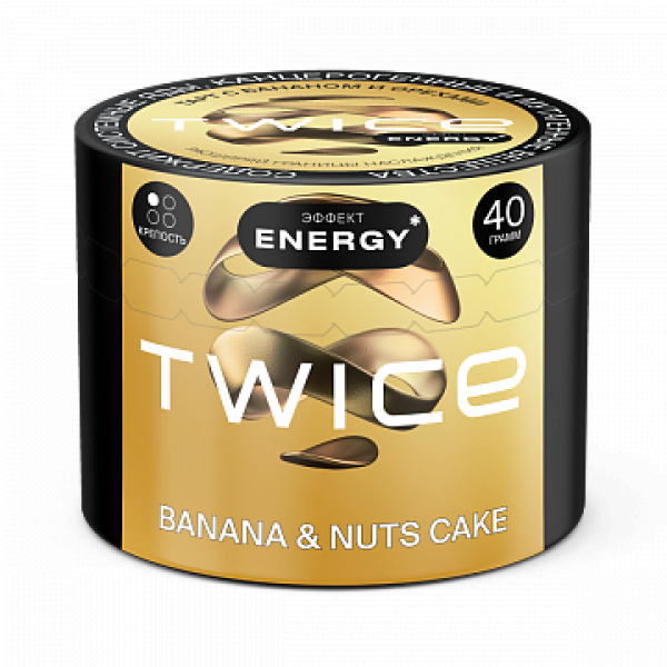 Табак TWICE Banana Nuts Cake (Пирог с бананом и орехами) 40 гр в Донецке