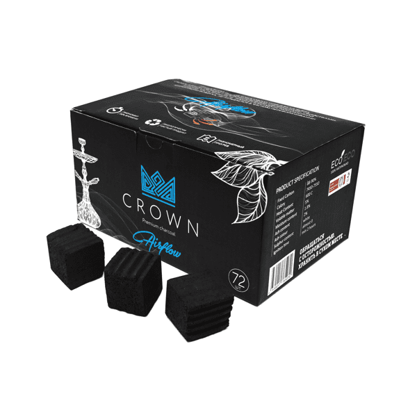 Уголь Crown Airflow Кокосовый 72 Шт (25 Мм) в Донецке