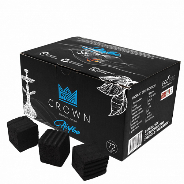 Кокосовый уголь Crown Air-Flow 25 мм в Донецке