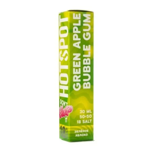 Жидкость HOTSPOT Chow Green Apple Bubble Gum 30 мл в Донецке