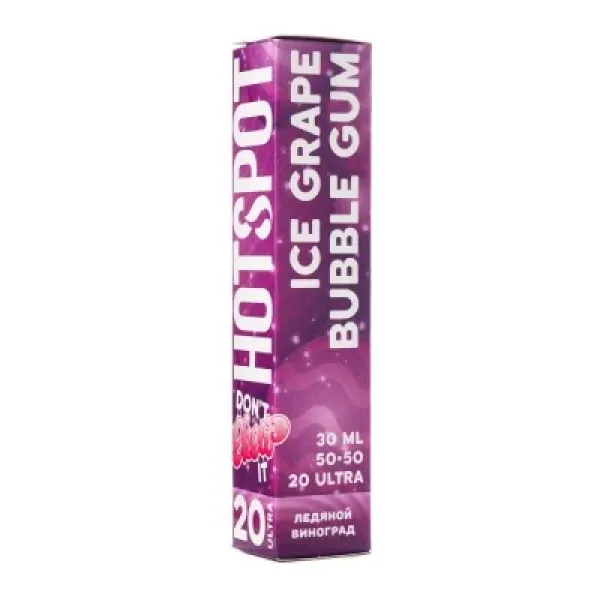 Жидкость HOTSPOT Chow Ultra Ice Grape Bubble Gum 30 мл в Донецке