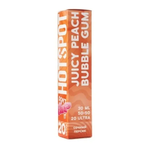Жидкость HOTSPOT Chow Ultra Juicy Peach Bubble Gum 30 мл в Донецке