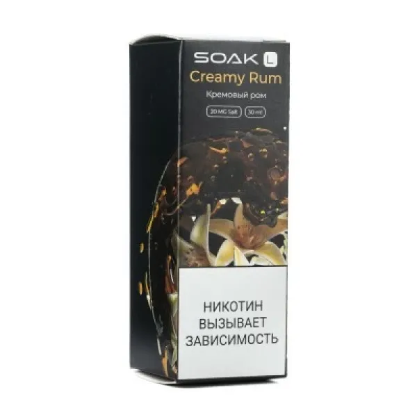 Жидкость SOAK L Creamy Rum 30 мл в Донецке