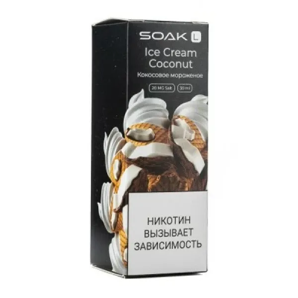 Жидкость SOAK L Ice Cream Coconut 30 мл в Донецке