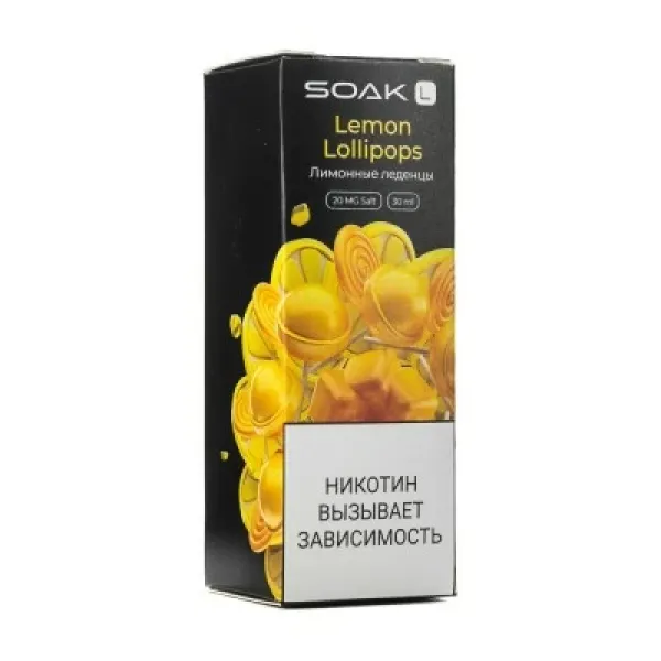 Жидкость SOAK L Lemon Lollipops 30 мл в Донецке