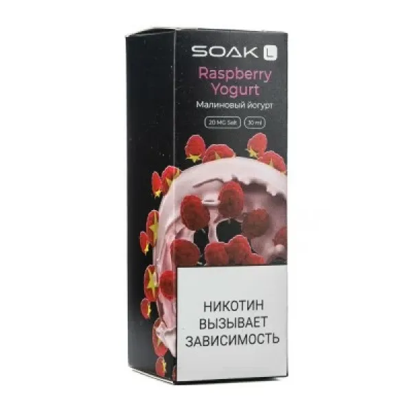 Жидкость SOAK L Raspberry Yogurt 30 мл в Донецке