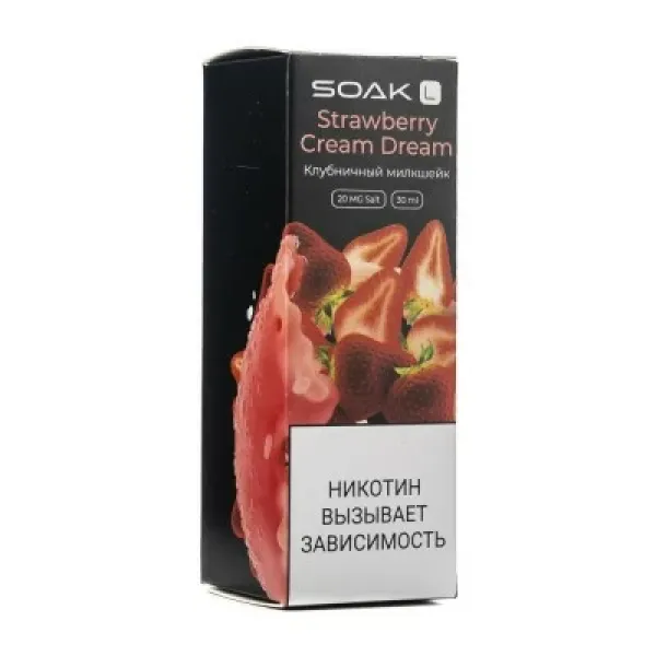 Жидкость SOAK L Strawberry Cream Dream 30 мл в Донецке