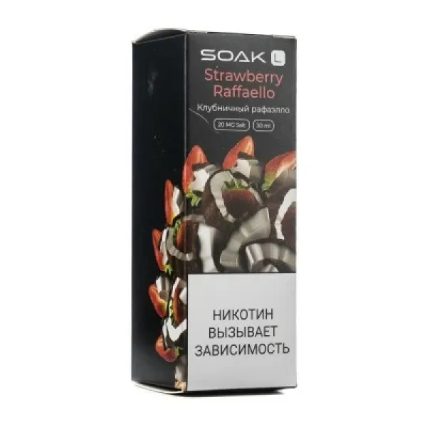 Жидкость SOAK L Strawberry Raffaello 30 мл в Донецке