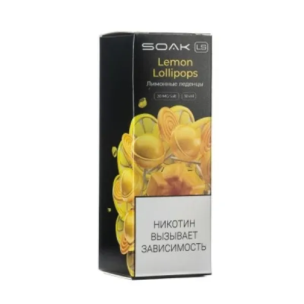 Жидкость SOAK LS Lemon Lollipops 30 мл в Донецке