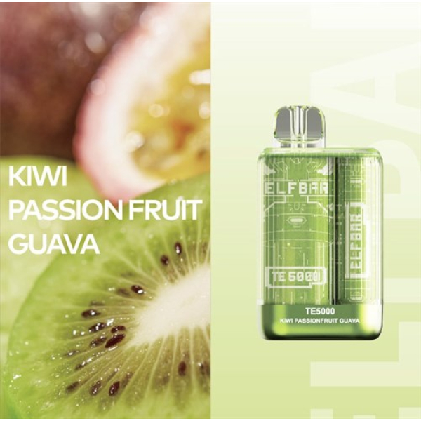 Elfbar TE5000 Kiwi Passion fruit Guava, 5000 тяг в Донецке