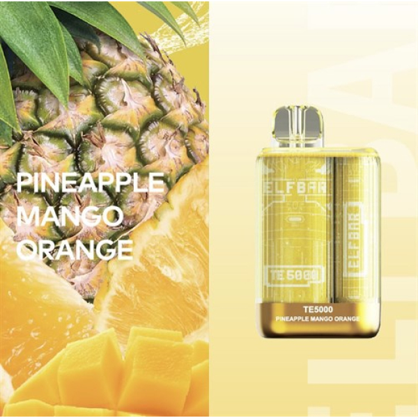 Elfbar TE5000 Pineapple Mango Orange, 5000 тяг в Донецке
