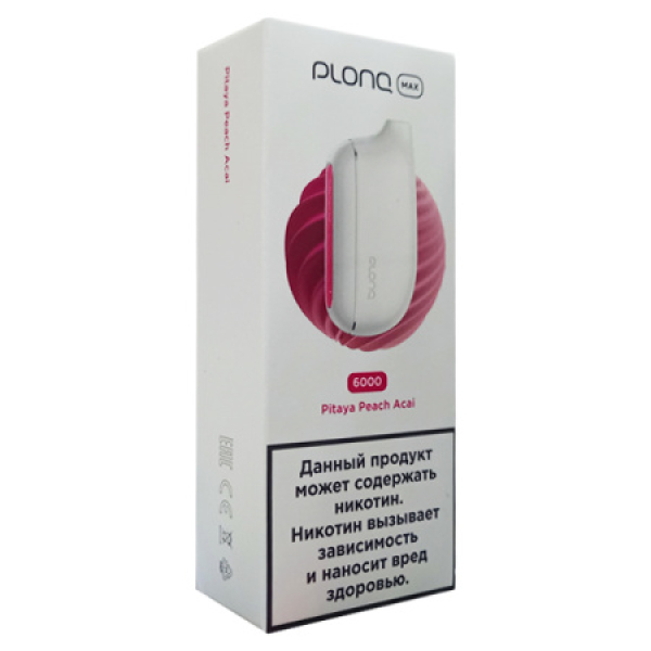 Plonq Max Pitaya Peach Acai 6000 тяг в Донецке
