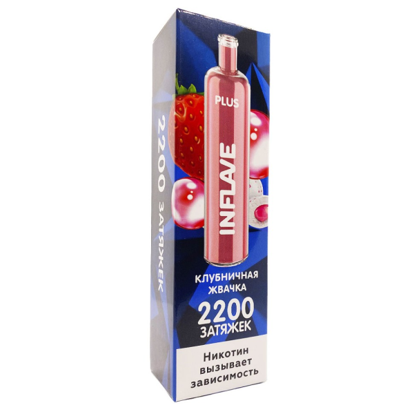 INFLAVE PLUS Клубничная жвачка, 2200 тяг в Донецке