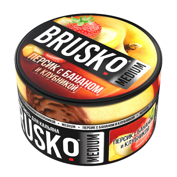 Смесь Brusko Персик с бананом и клубникой 250 гр в Донецке
