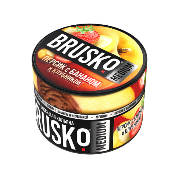 Смесь Brusko Персик с бананом и клубникой 50 гр в Донецке