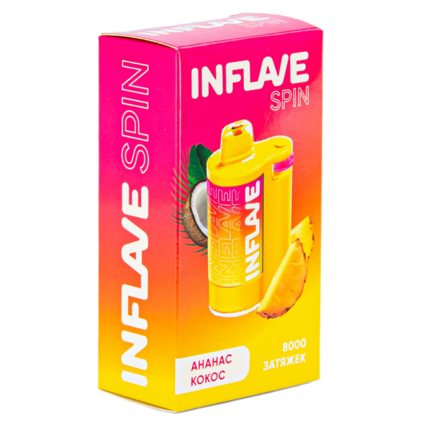 INFLAVE SPIN Ананас кокос (8000 затяжек) в Донецке
