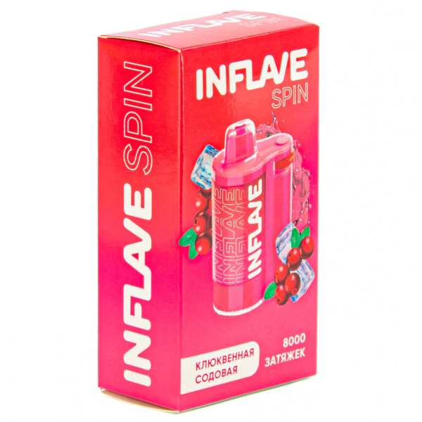 INFLAVE SPIN Клюквенная содовая (8000 затяжек) в Донецке