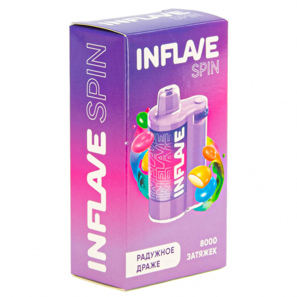 INFLAVE SPIN Радужное драже (8000 затяжек) в Донецке