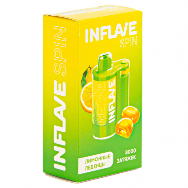 INFLAVE SPIN Лимонные леденцы (8000 затяжек) в Донецке