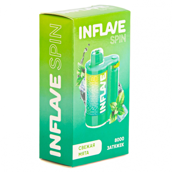 INFLAVE SPIN Свежая мята (8000 затяжек) в Донецке