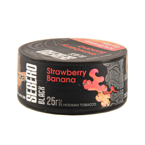 Табак Sebero Black Strawberry Banana  25 грамм в Донецке