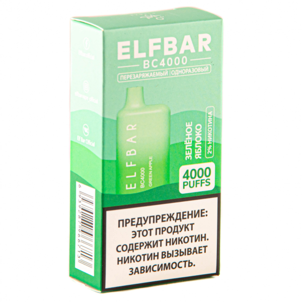 ELF BAR Green Apple (4000 затяжек) 20 мг в Донецке
