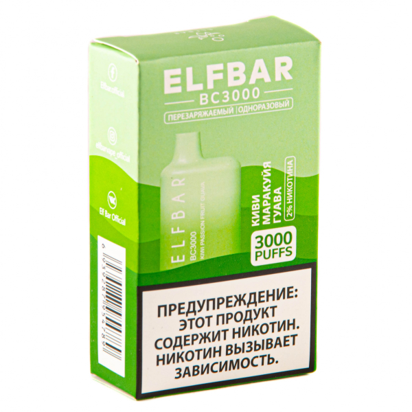 ELF BAR Kiwi Passionfruit Guava (3000 затяжек) 20 мг в Донецке