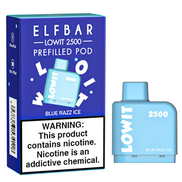 Картридж Elf Bar Lowit 2500 20 мг, 6 мл (Blue Razz Ice) в Донецке
