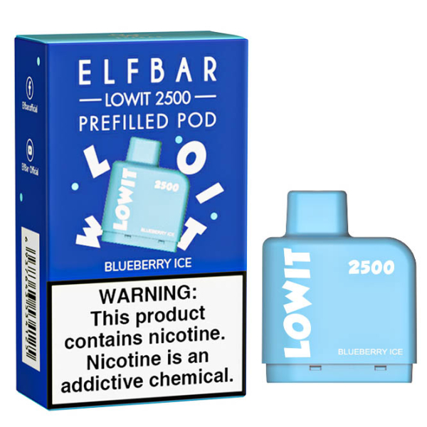 Картридж Elf Bar Lowit 2500 20 мг, 6 мл (Blueberry Ice) в Донецке