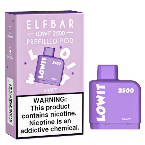 Картридж Elf Bar Lowit 2500 20 мг, 6 мл (Grape) в Донецке