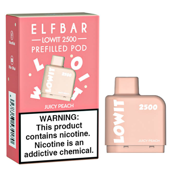 Картридж Elf Bar Lowit 2500 20 мг, 6 мл (Juicy Peach) в Донецке