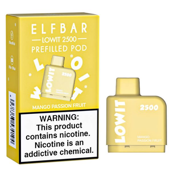 Картридж Elf Bar Lowit 2500 20 мг, 6 мл (Mango Passion Fruit) в Донецке