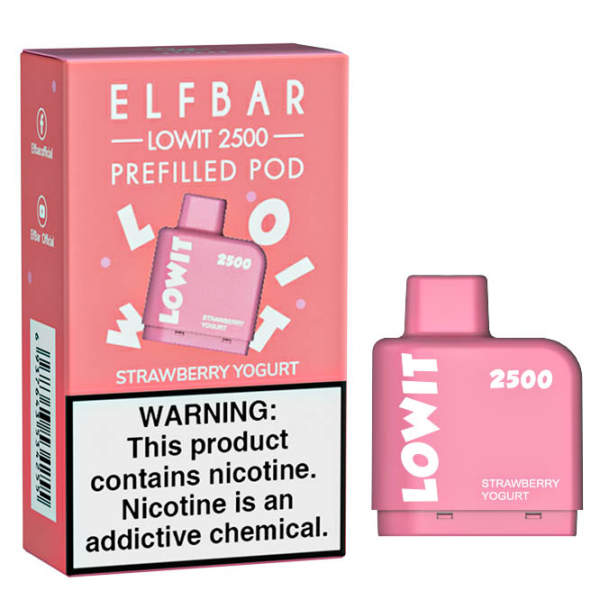 Картридж Elf Bar Lowit 2500 20 мг, 6 мл (Strawberry Yogurt) в Донецке