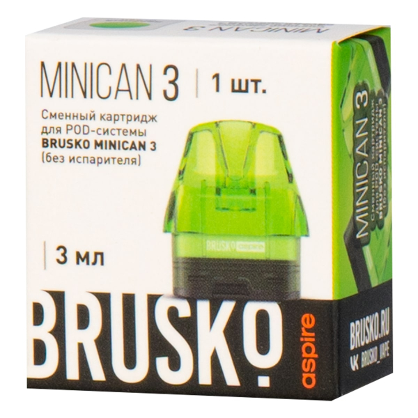 Картридж Brusko Minican 3 зелёный в Донецке