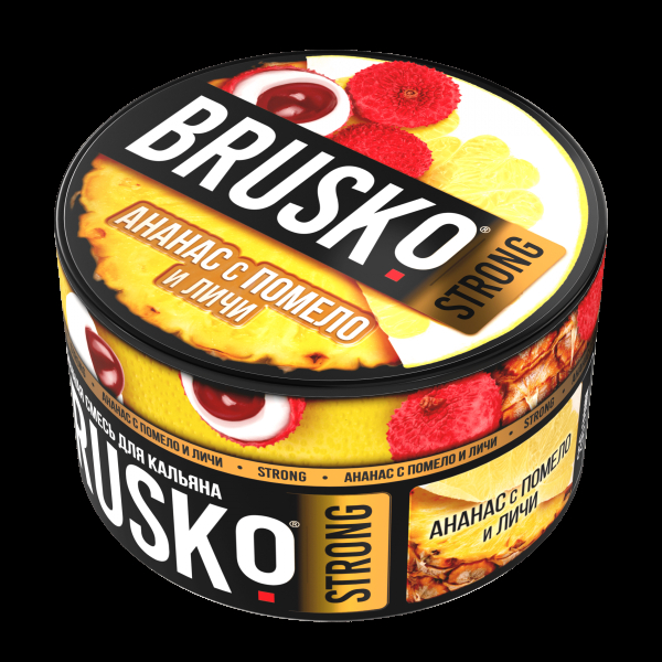 Смесь Brusko Strong ананас с помело и личи  250 гр в Донецке