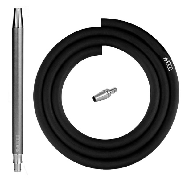 Hoob Smpl Xl Шланг Комплект Black (Черный Шланг, Мундштук, Коннектор Plug) в Донецке