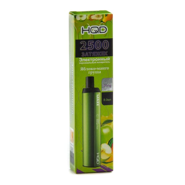 Hqd Maxx Яблоко Персик (2500 Затяжек) в Донецке