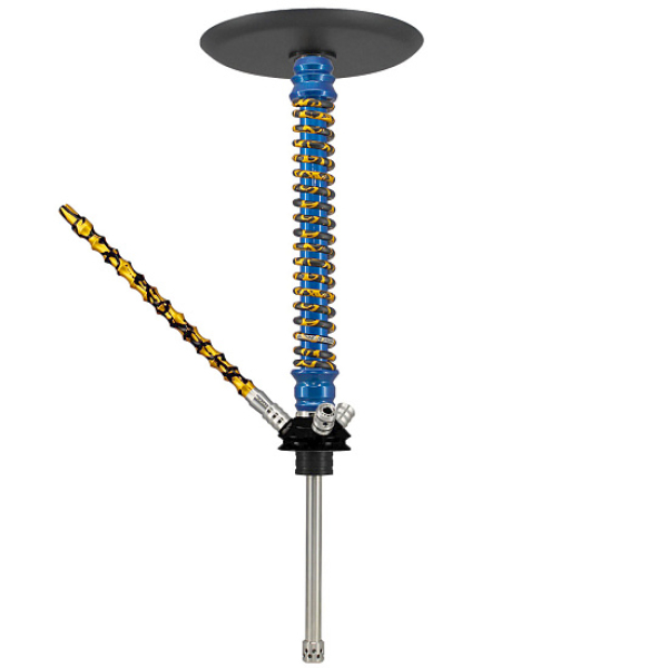 Кальян Mamay Custom V3 №12 Coilovers Голубой Золотой Сплеш  в Донецке