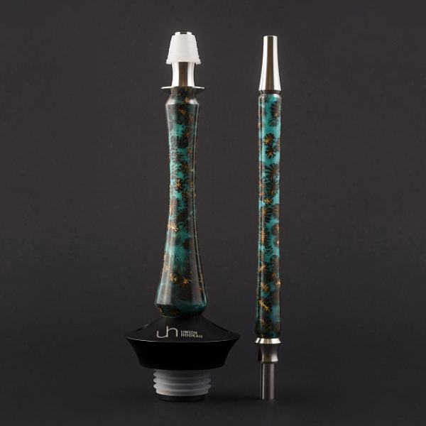 Кальян Union Hookah Sleek Акрил С Шишками Бирюзовый  в Донецке