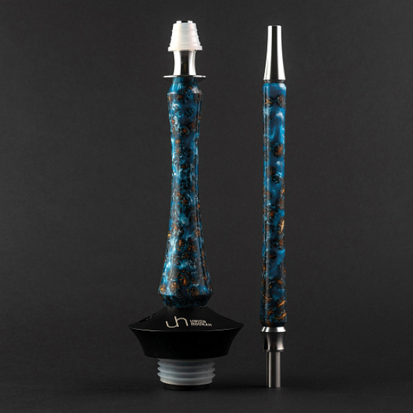 Кальян Union Hookah Sleek Акрил С Шишками Голубой   в Донецке