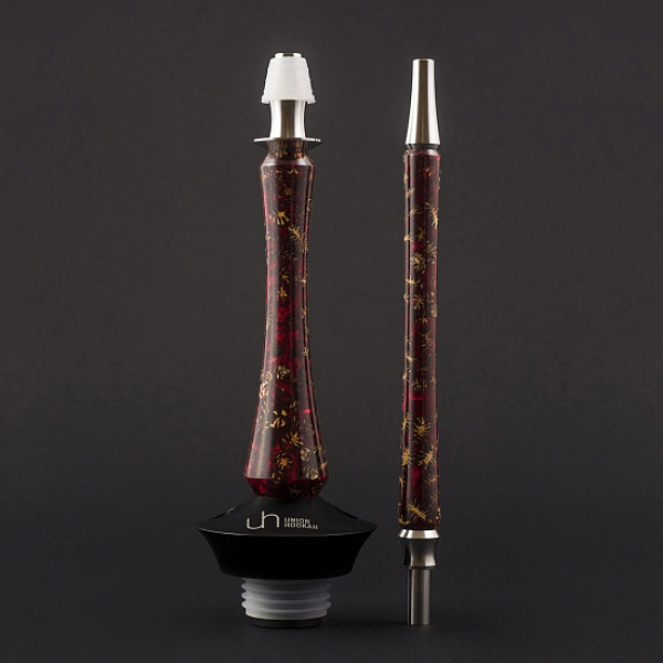 Кальян Union Hookah Sleek Акрил С Шишками Красный   в Донецке