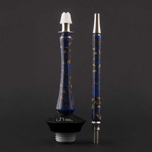 Кальян Union Hookah Sleek Акрил С Шишками Синий  в Донецке
