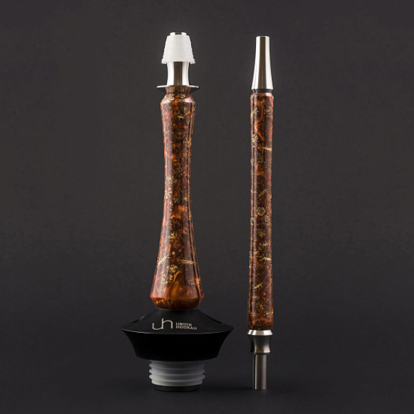 Кальян Union Hookah Sleek Акрил С Шишками Янтарь  в Донецке