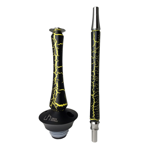 Кальян Union Hookah Sleek Кракле Желтый  в Донецке