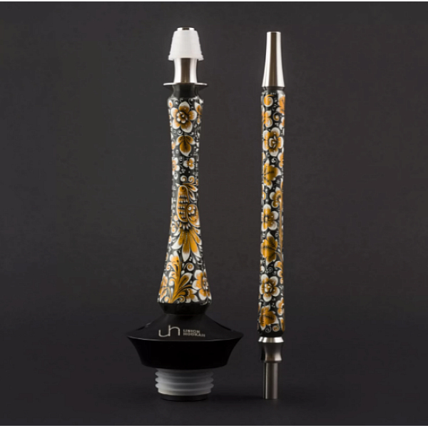 Кальян Union Hookah Sleek Хохлома Черный  в Донецке
